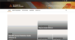 Desktop Screenshot of financialmarketsjournal.co.za